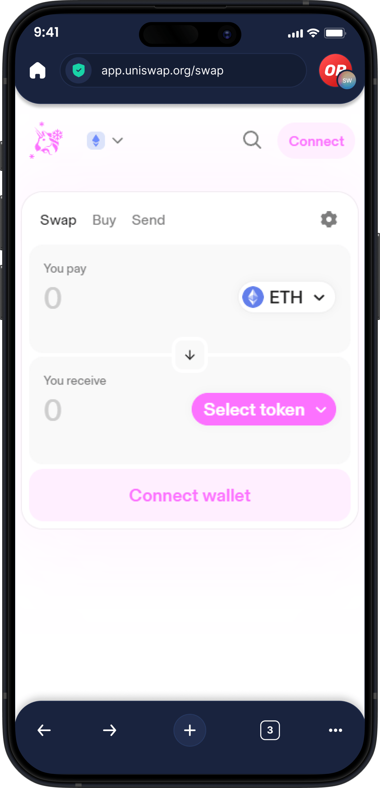 Infinity Mobile Krypto-Wallet - Web3- & DApp-Browser