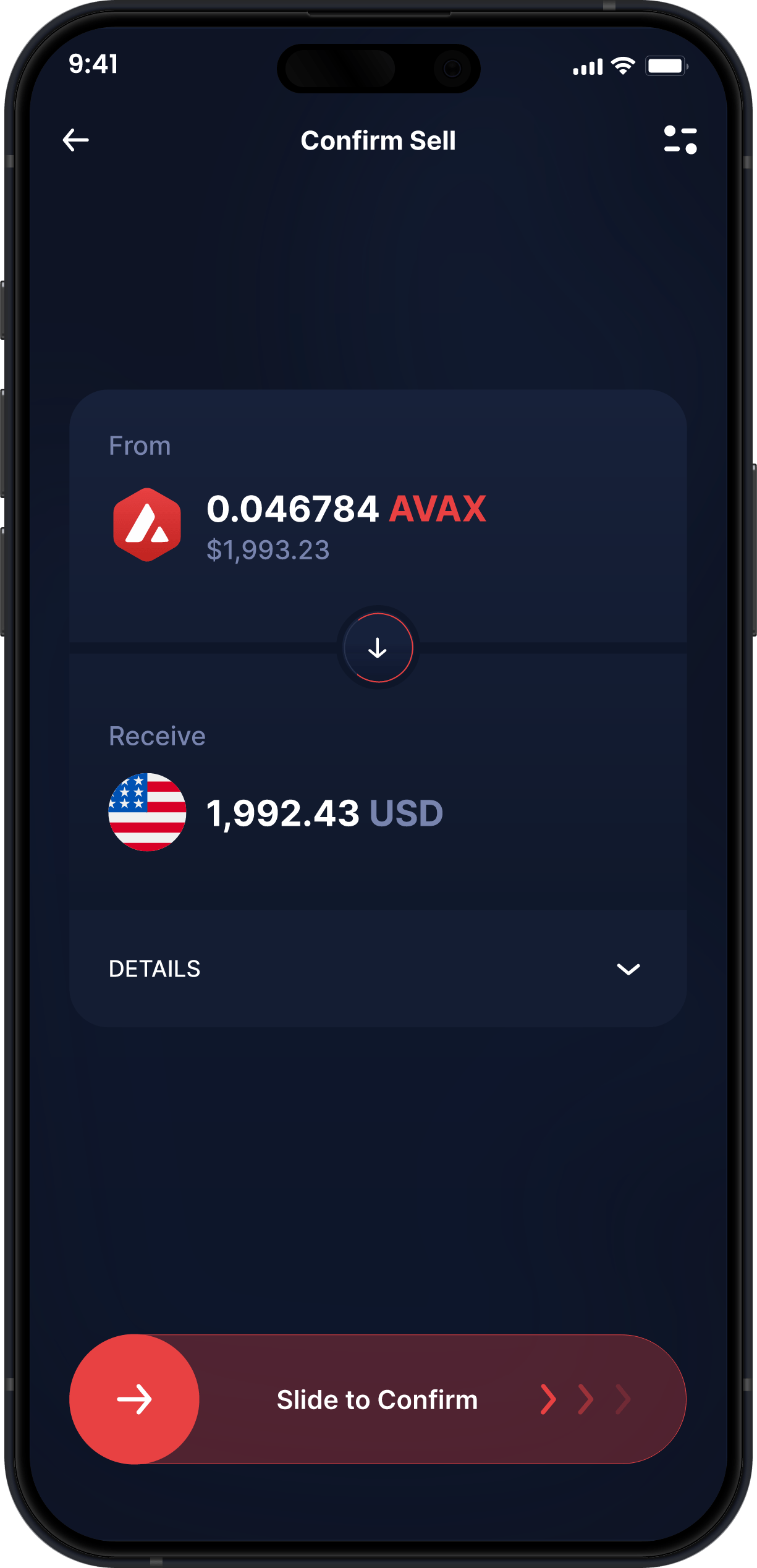 Infinity Desktop Avalanche Wallet - Buy & Sell AVAX