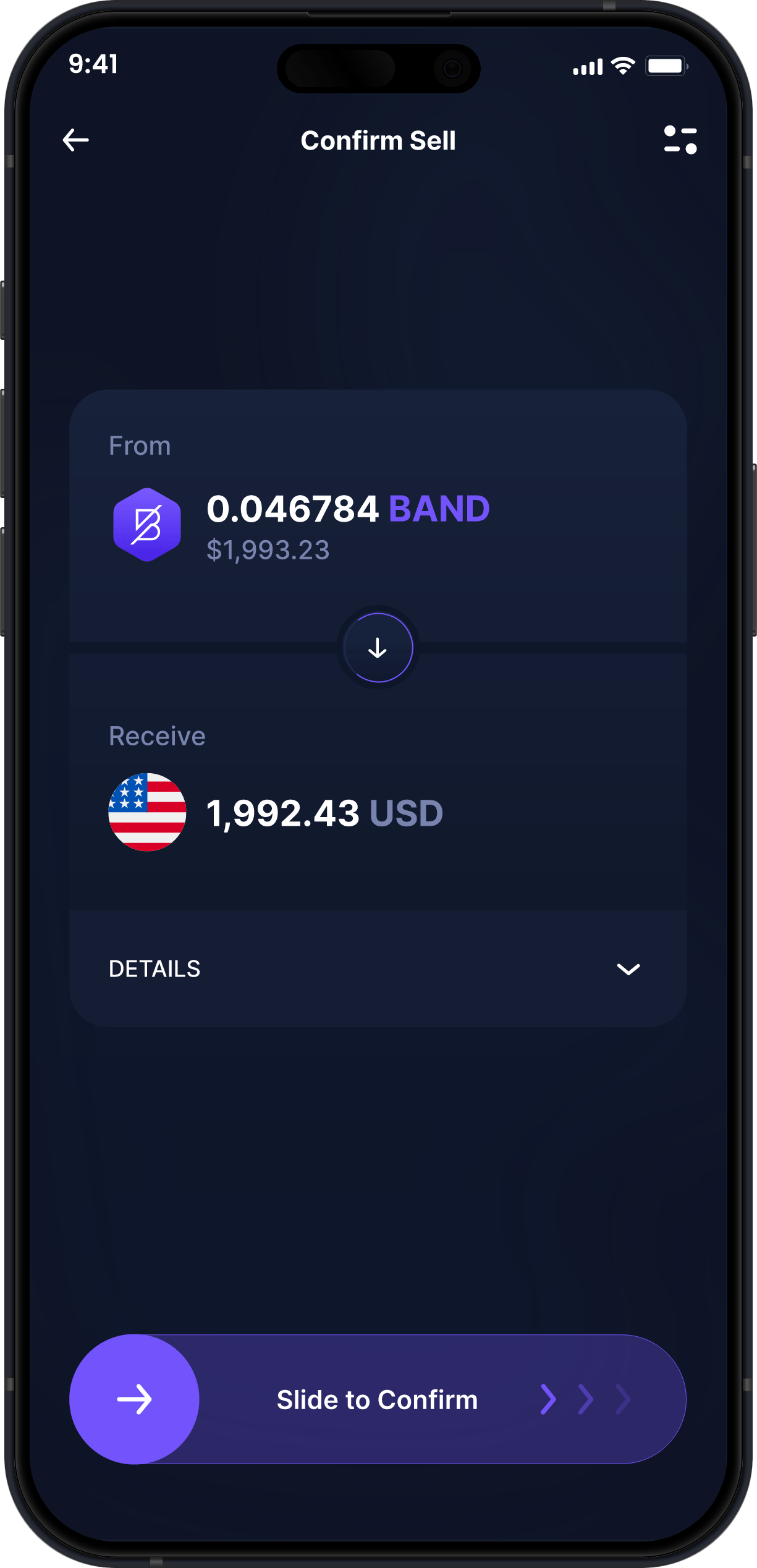 Infinity Desktop Band Protocol Wallet - Comprar e Vender BAND