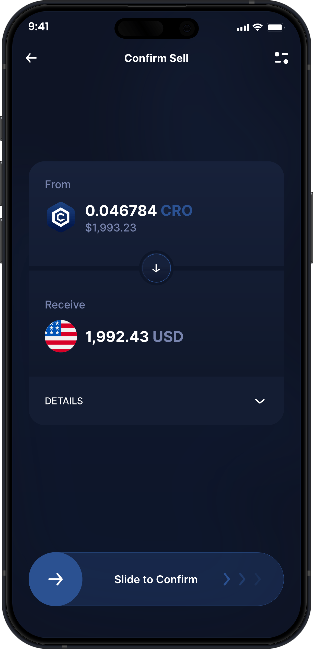 Infinity Desktop Cronos Wallet - Buy & Sell CRO