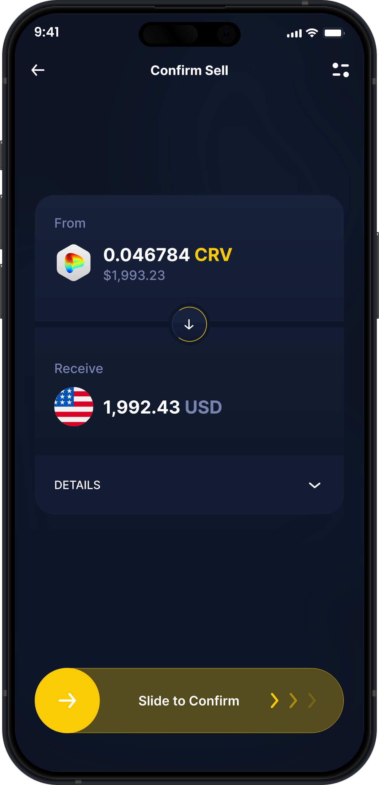 无限桌面Curve DAO钱包 - 购买和销售CRV
