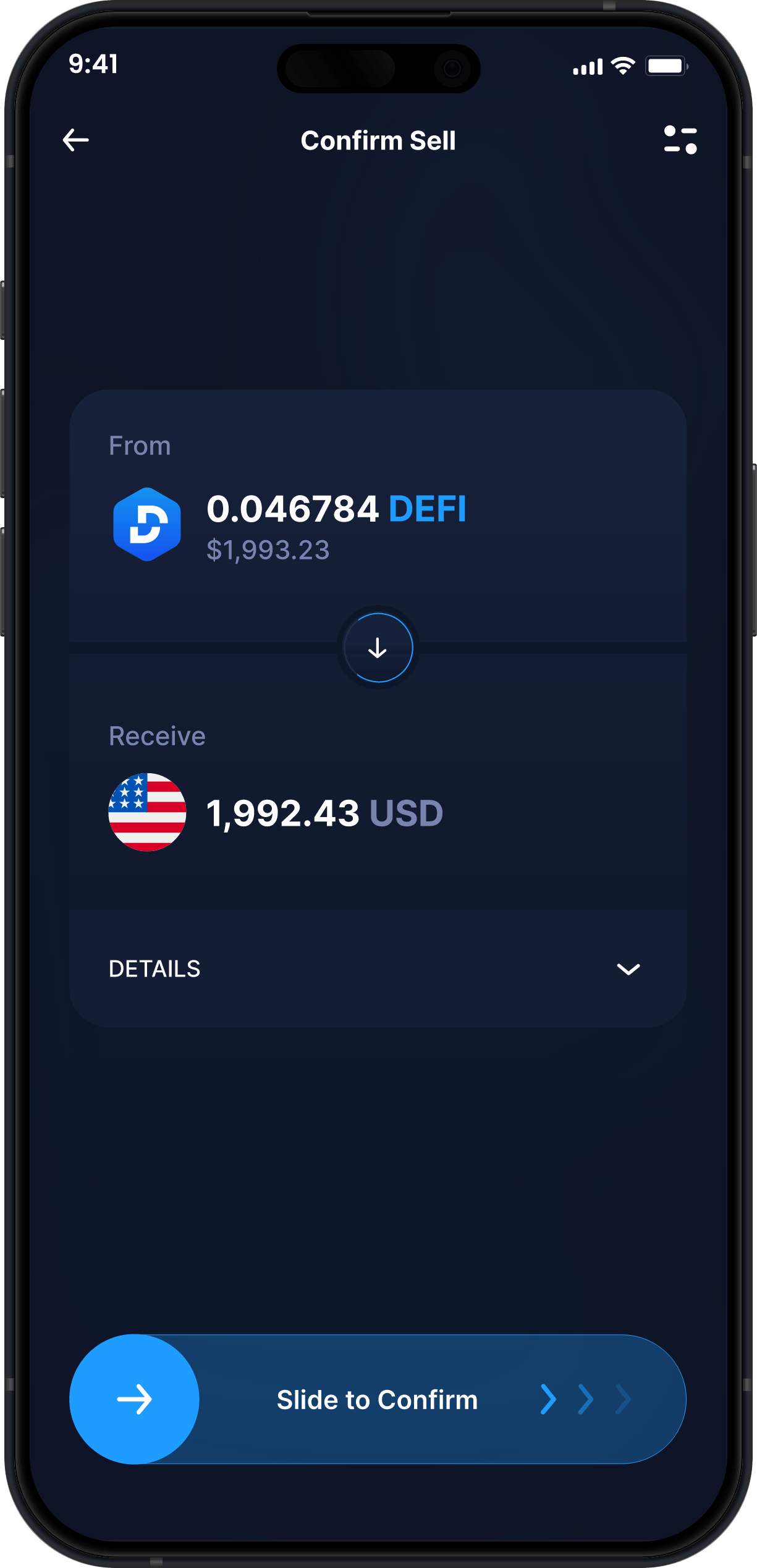 Infinity Desktop DeFi Wallet - Compra & Vendi DEFI