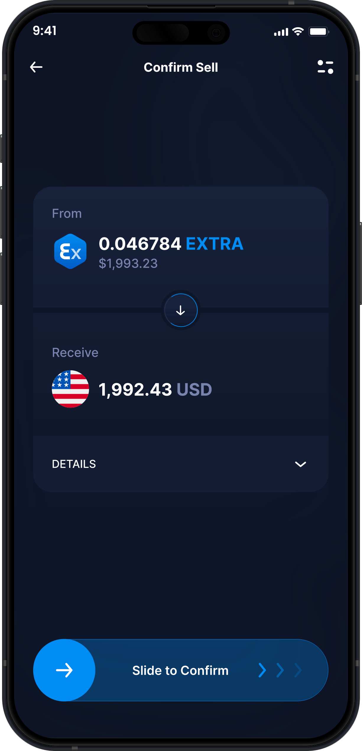 Infinity Desktop Extra Finance Wallet - Comprar e Vender EXTRA