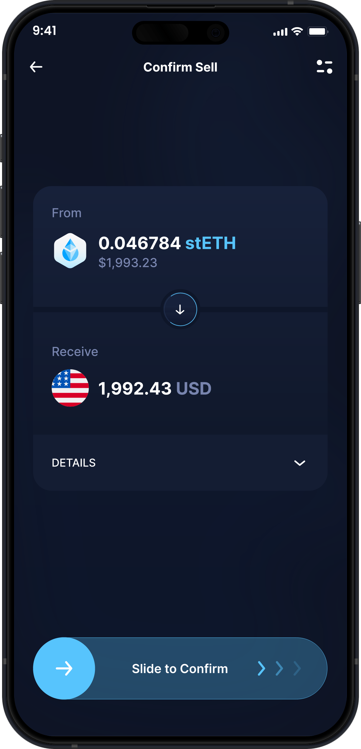 Infinity Desktop Lido Staked ETH Wallet - Buy & Sell stETH