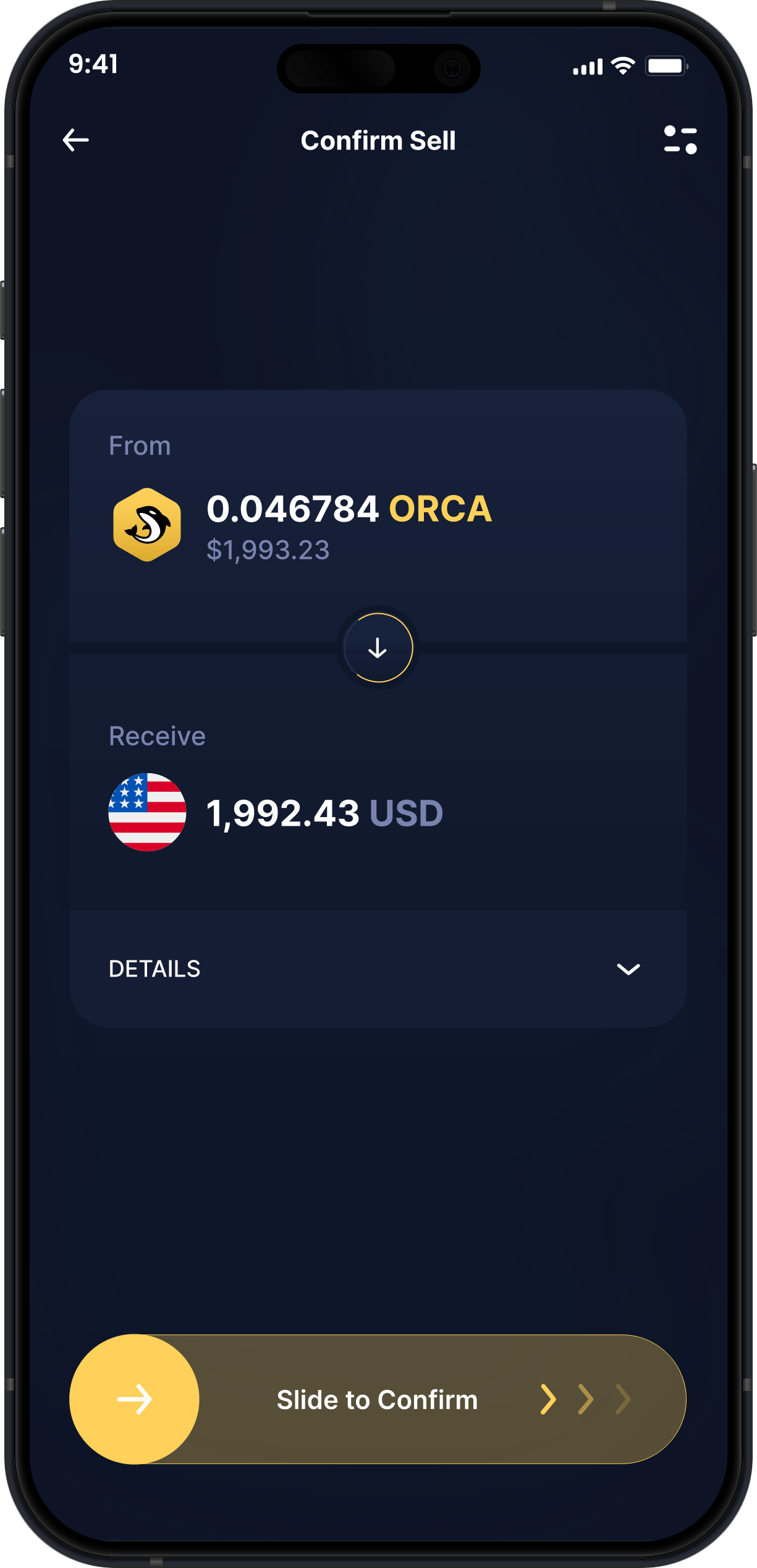 Wallet Orca de Escritorio de Infinity - Comprar y Vender ORCA