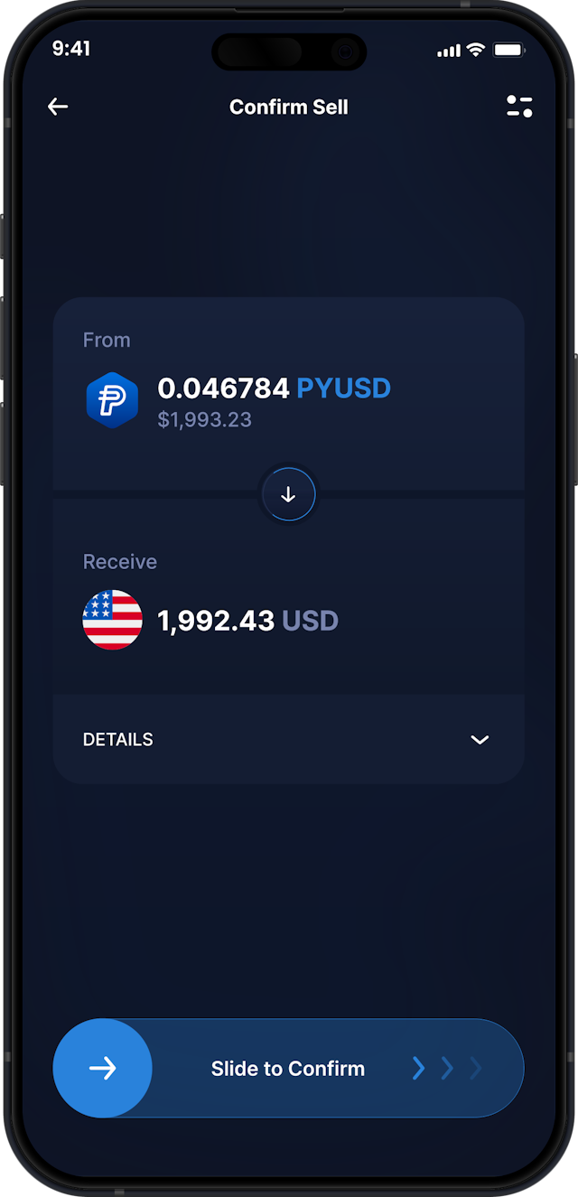 无限桌面PayPal USD钱包 - 购买和销售PYUSD