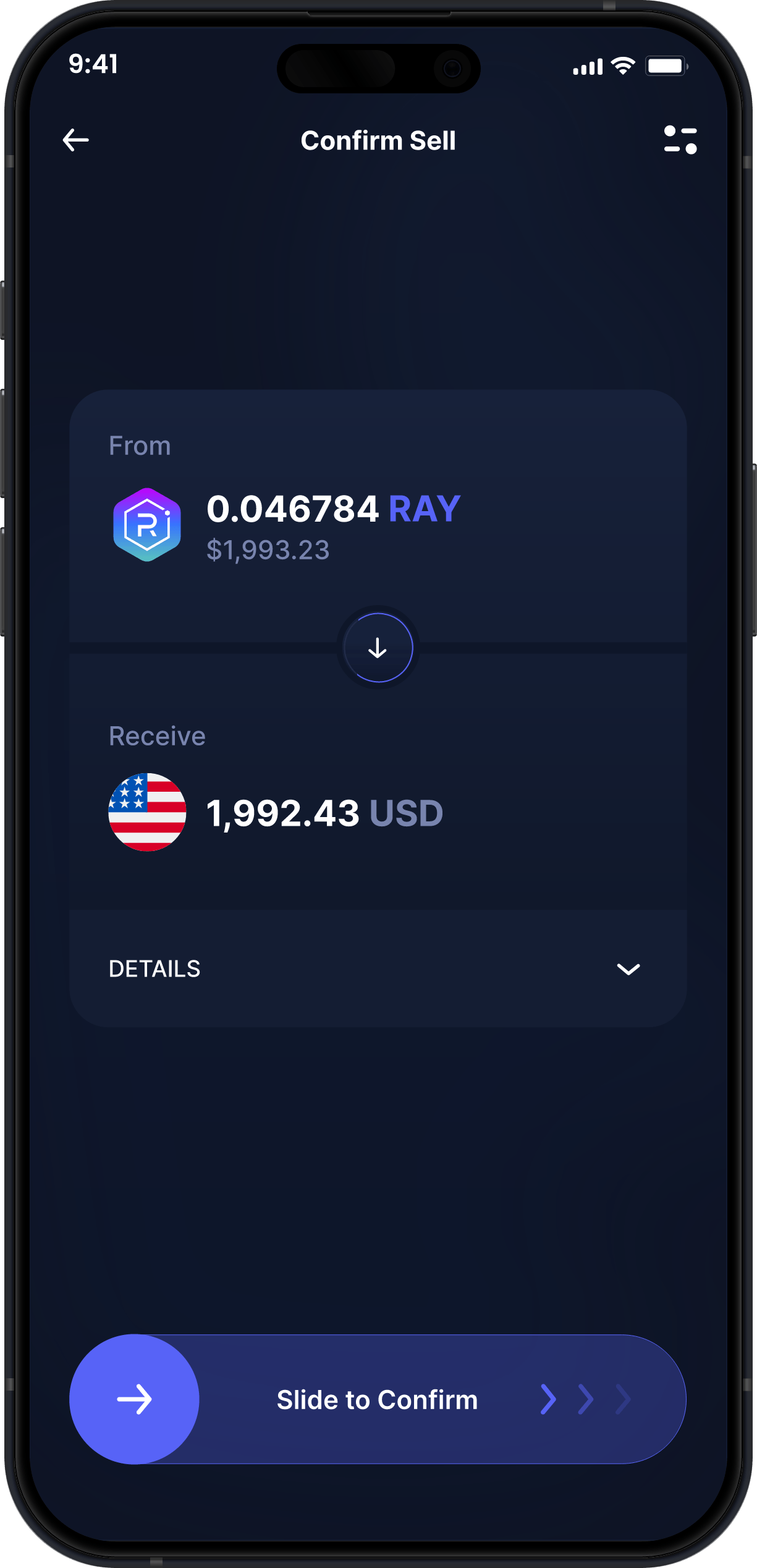 Infinity Desktop Raydium Wallet - Buy & Sell RAY