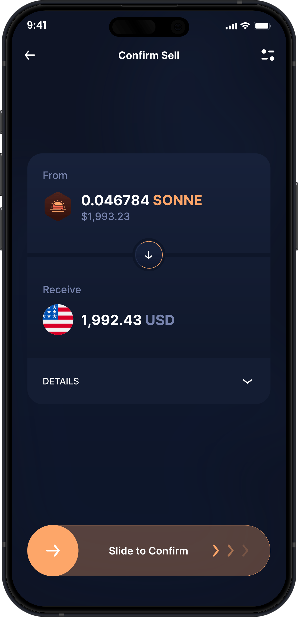 Infinity Desktop Sonne Finance Wallet - Buy & Sell SONNE