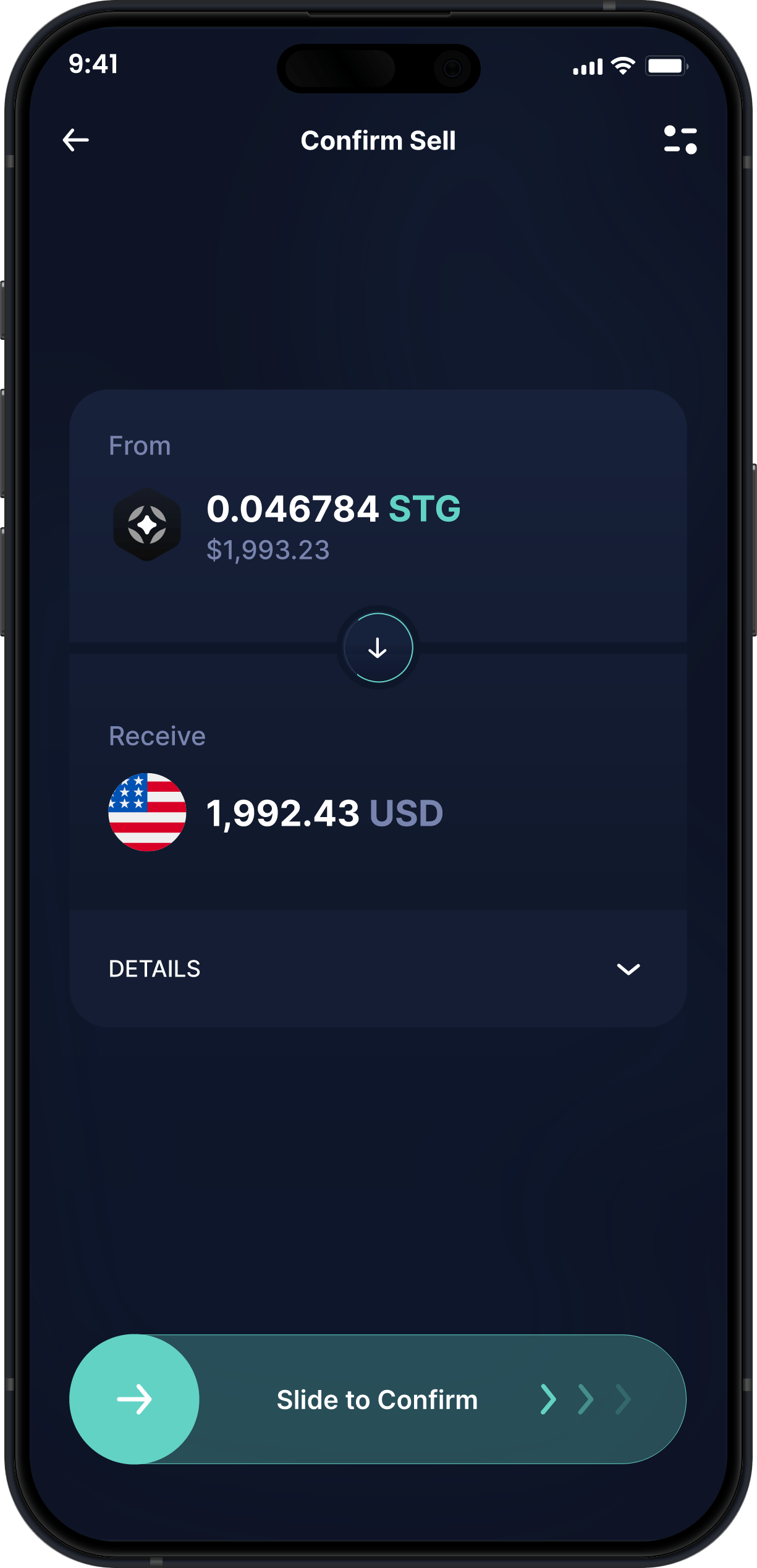 Infinity Desktop Stargate Finance Wallet - Buy & Sell STG