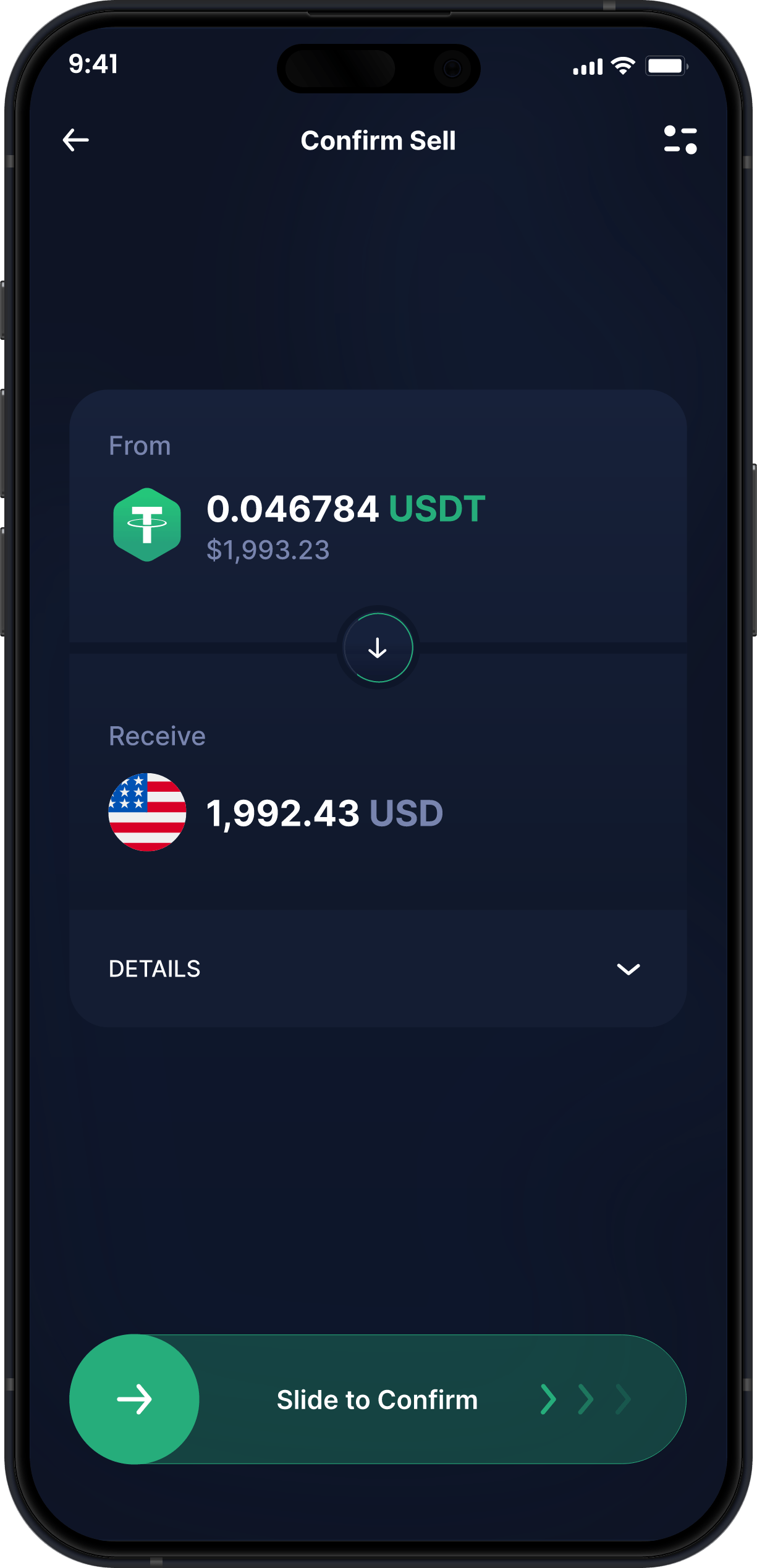 Infinity Desktop Tether Wallet - Buy & Sell USDT