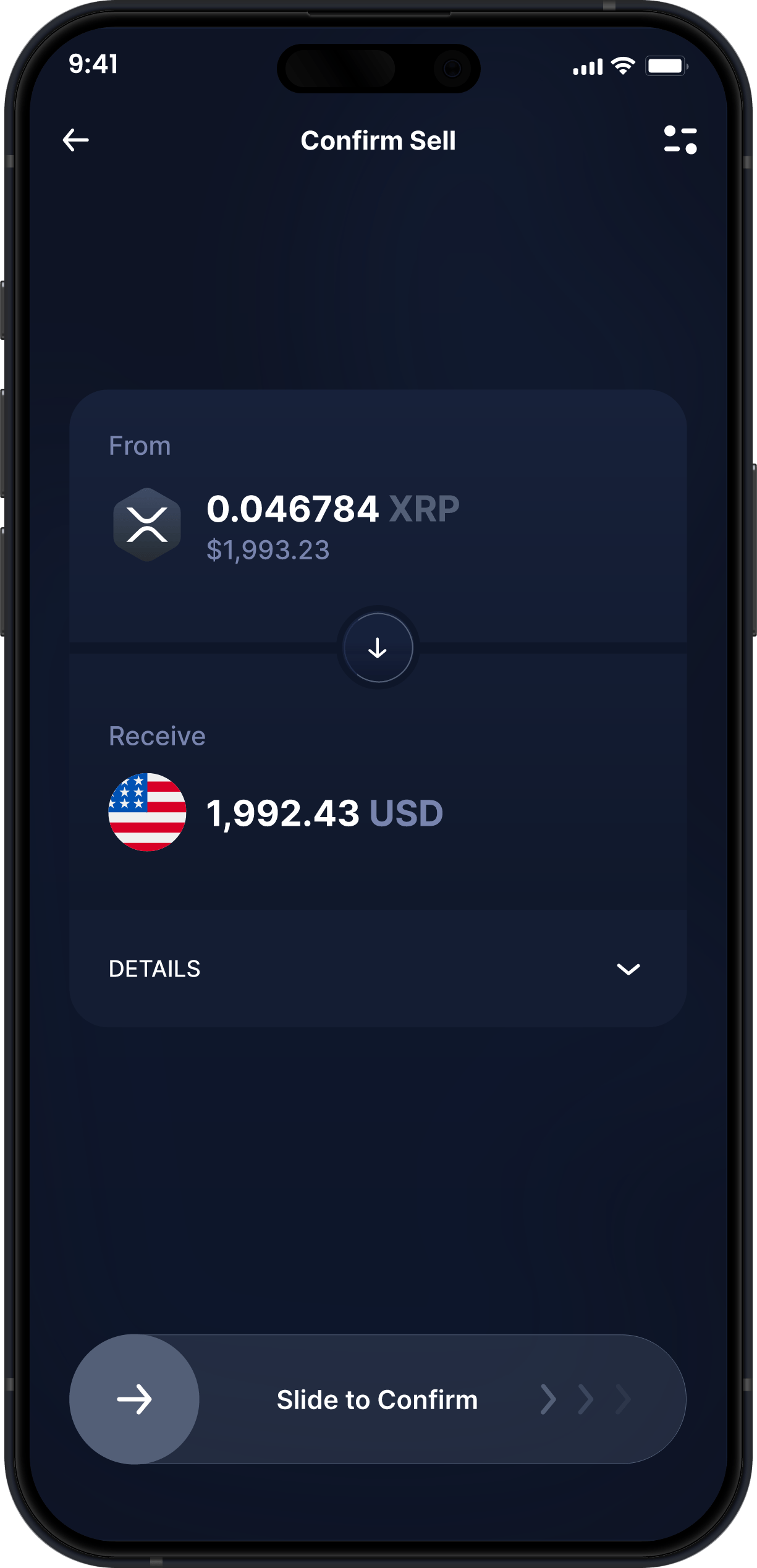 Wallet XRP de Escritorio de Infinity - Comprar y Vender XRP