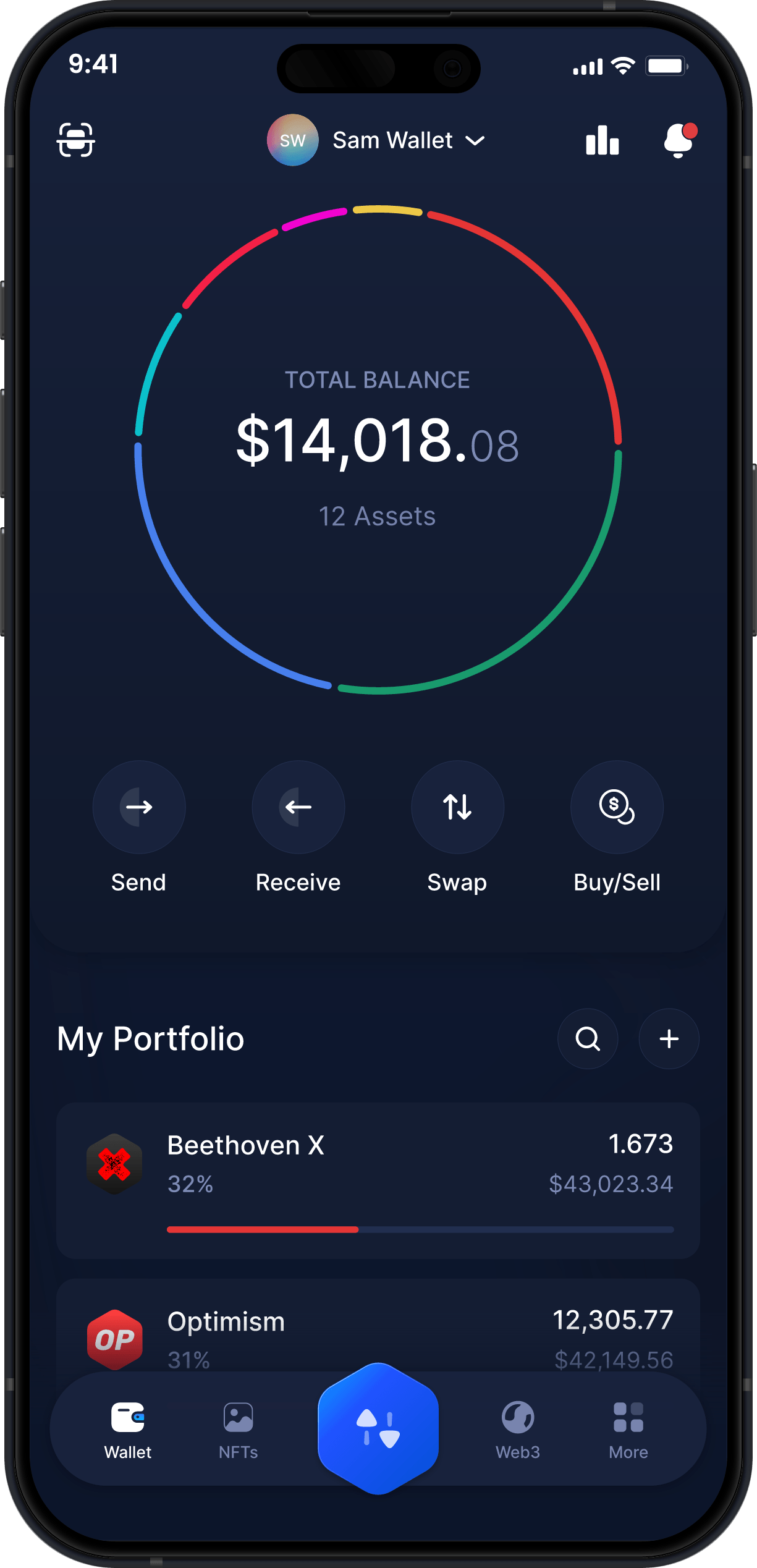 Infinity Mobile Beethoven X Wallet - BEETS Dashboard