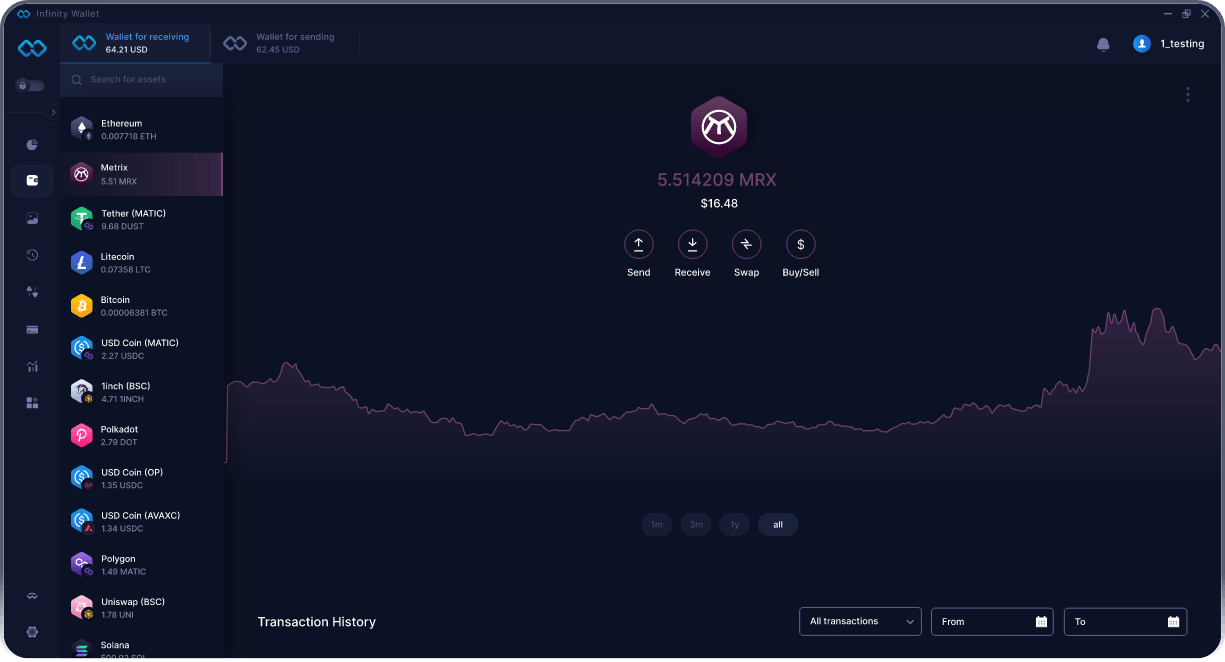 Кошелёк Infinity для ПК - Лучший Кошелёк MRX