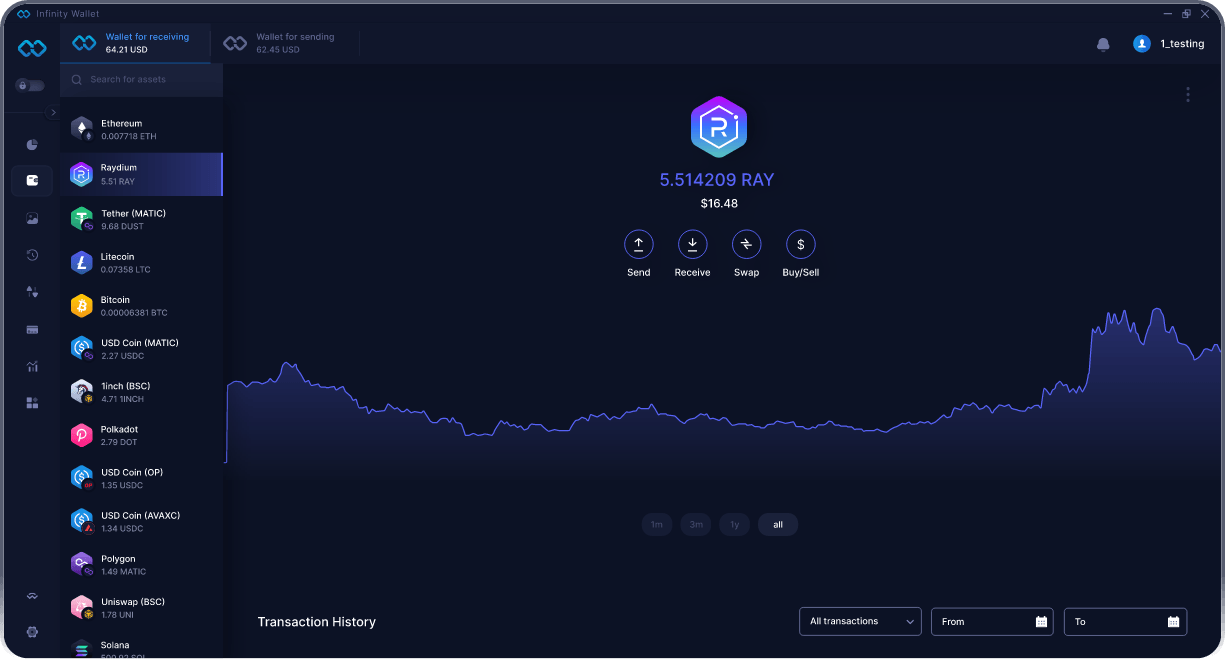 Infinity Desktop Raydium Wallet - Best RAY Wallet