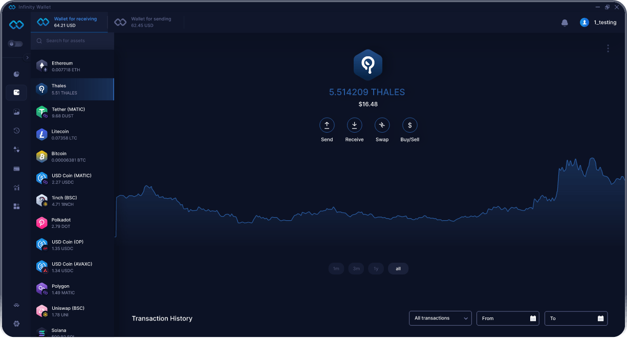 Кошелёк Infinity для ПК - Лучший Кошелёк THALES