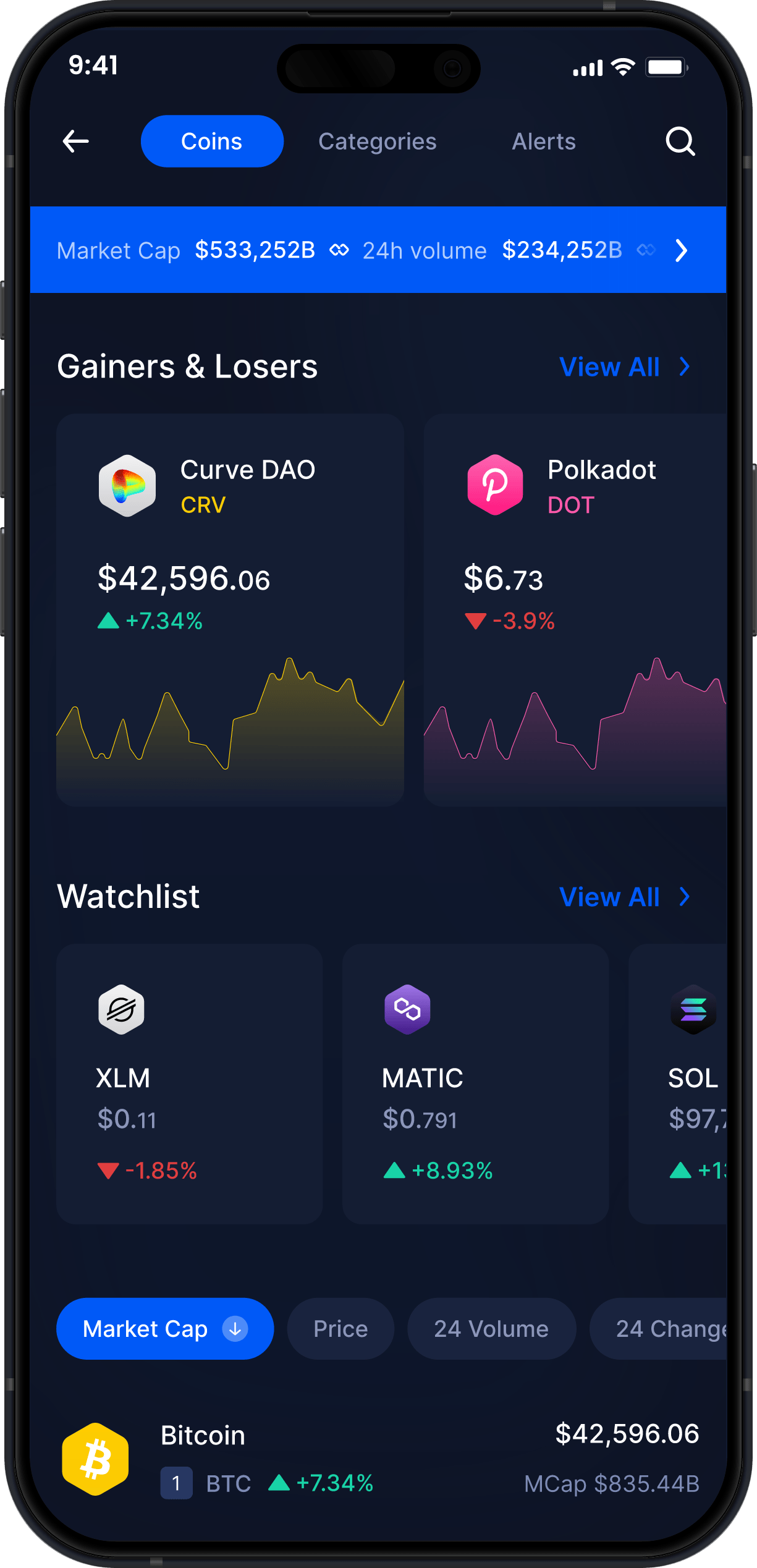 Infinity Mobile Curve DAO Wallet - CRV Market Stats & Tracker