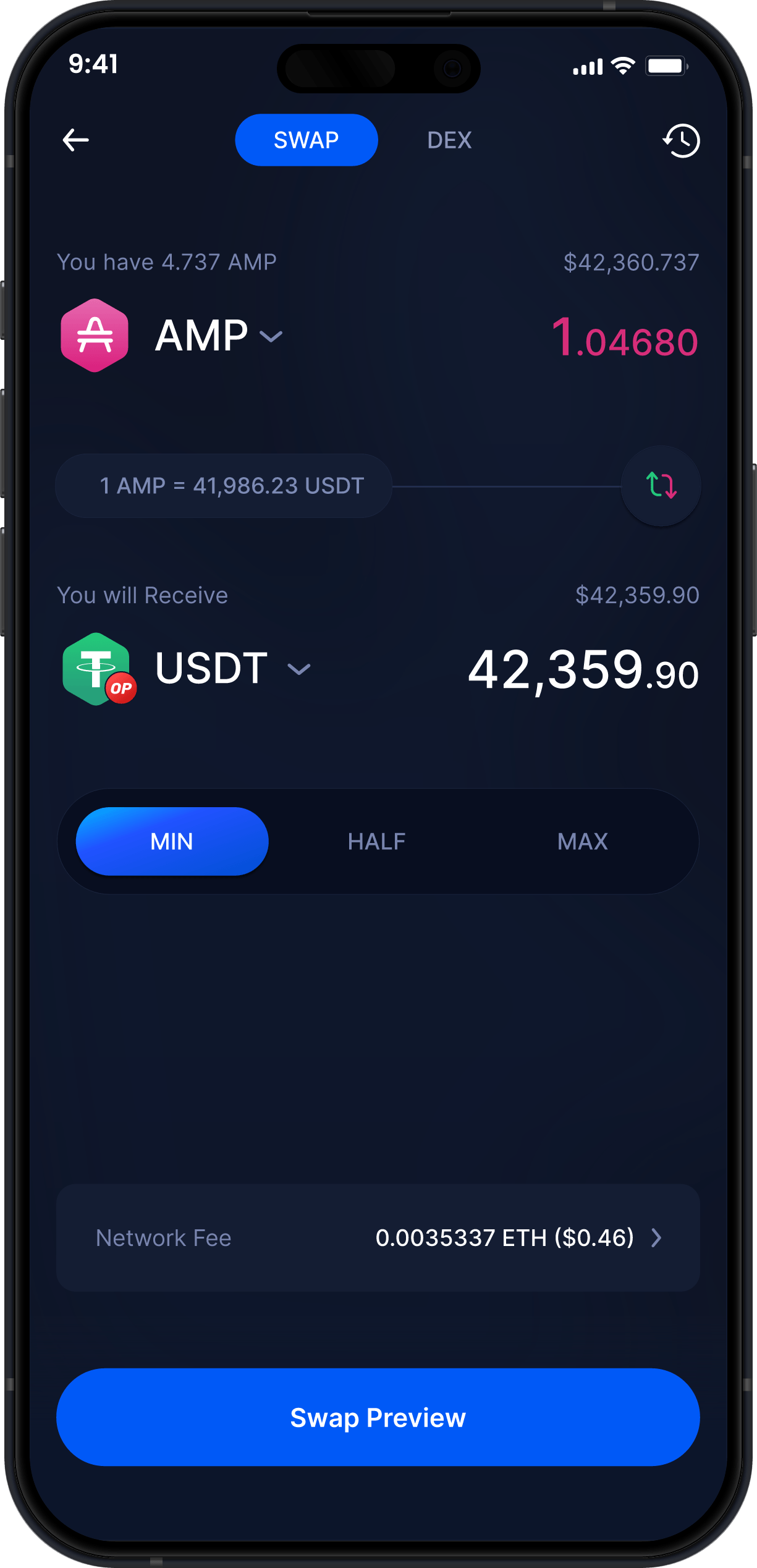 Infinity Mobile Amp Wallet - Scambia AMP