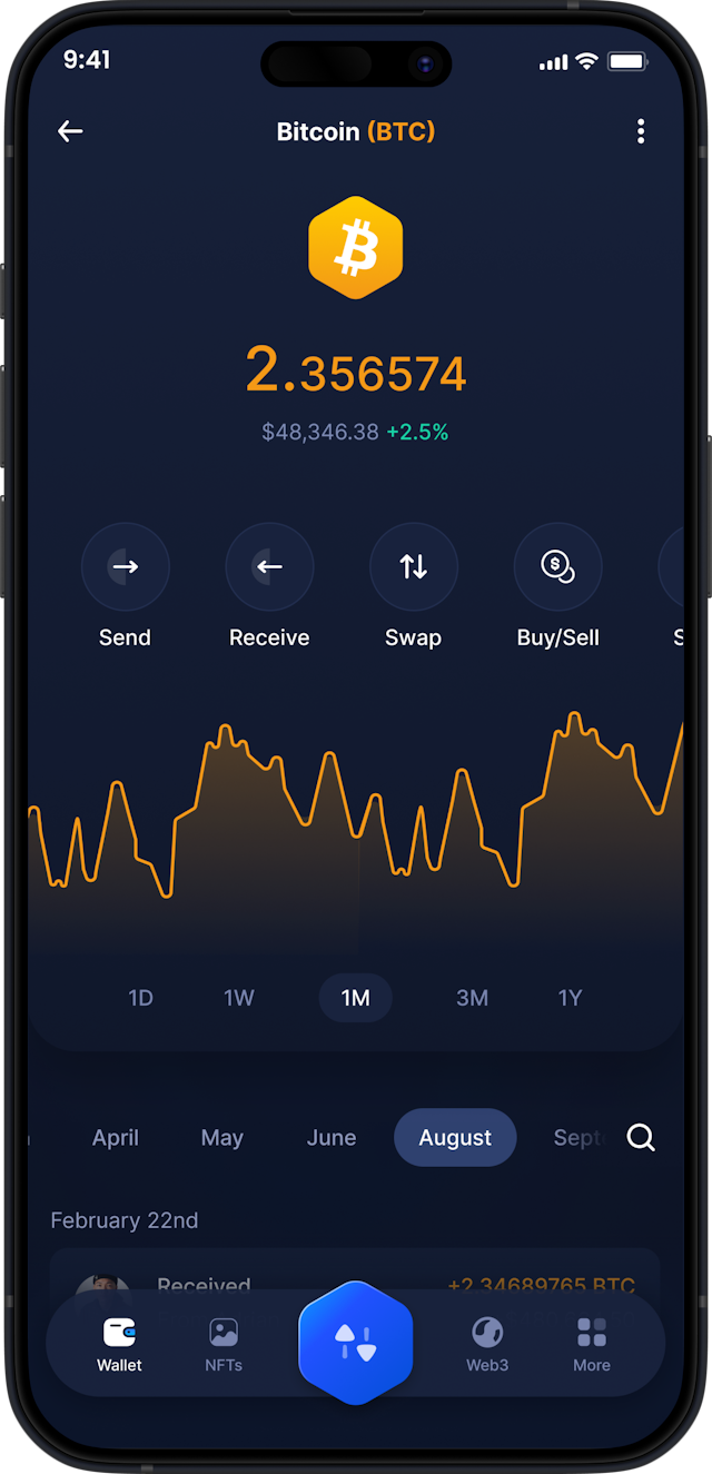 Infinity Mobile Crypto Wallet - Best Crypto Wallet