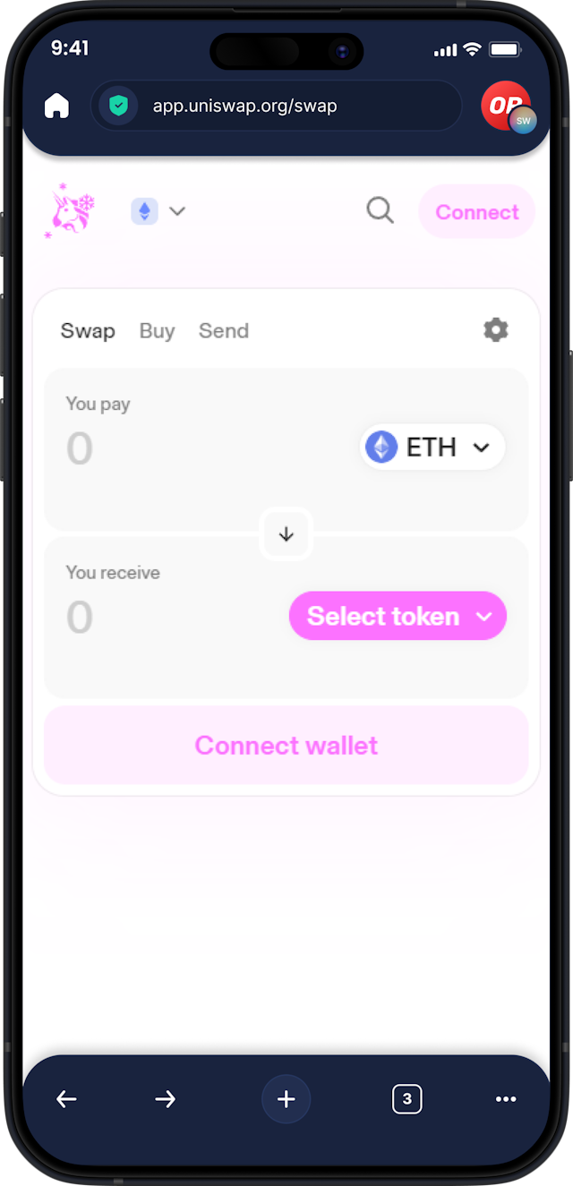 Infinity Mobile Crypto Wallet - Navegador Web3 y DApp