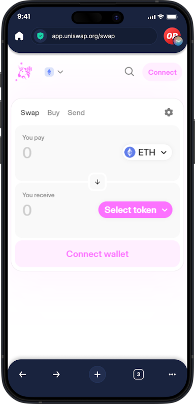 Infinity Wallet Web3-Browser Mobile