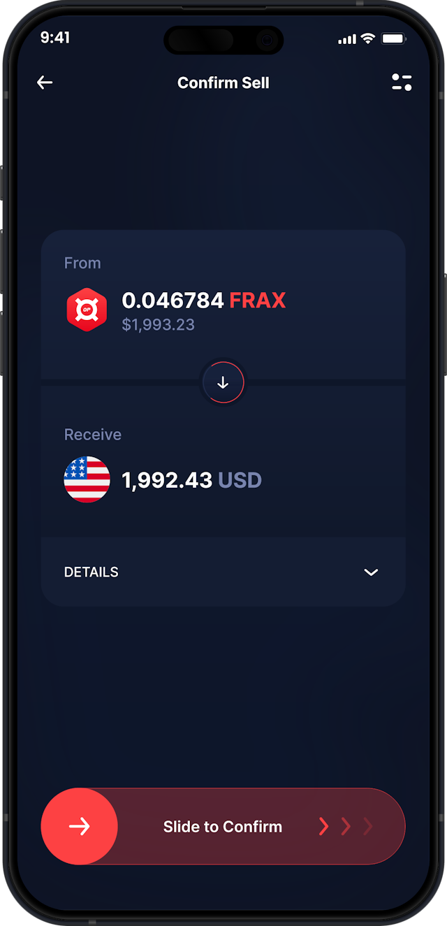 Infinity Desktop Frax Wallet - Comprar e Vender FRAX
