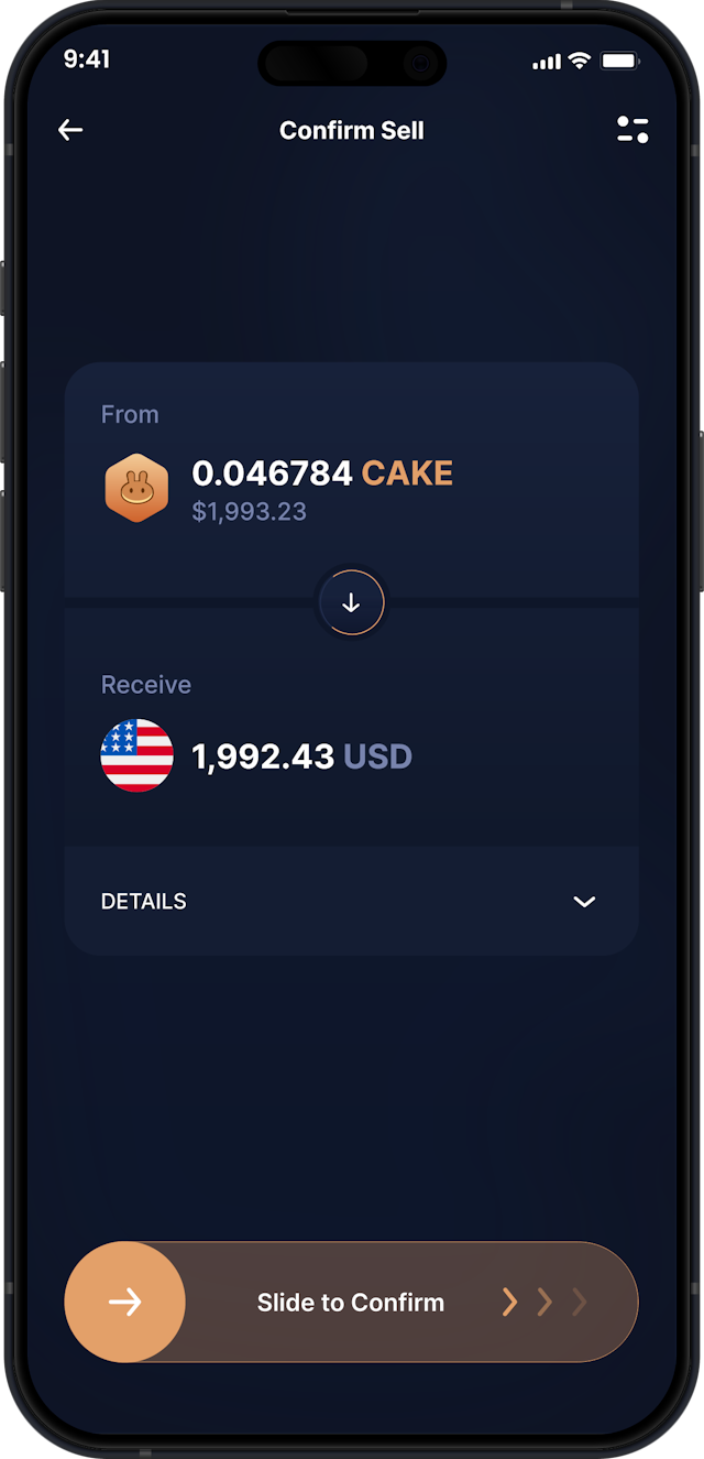 无限桌面PancakeSwap钱包 - 购买和销售CAKE