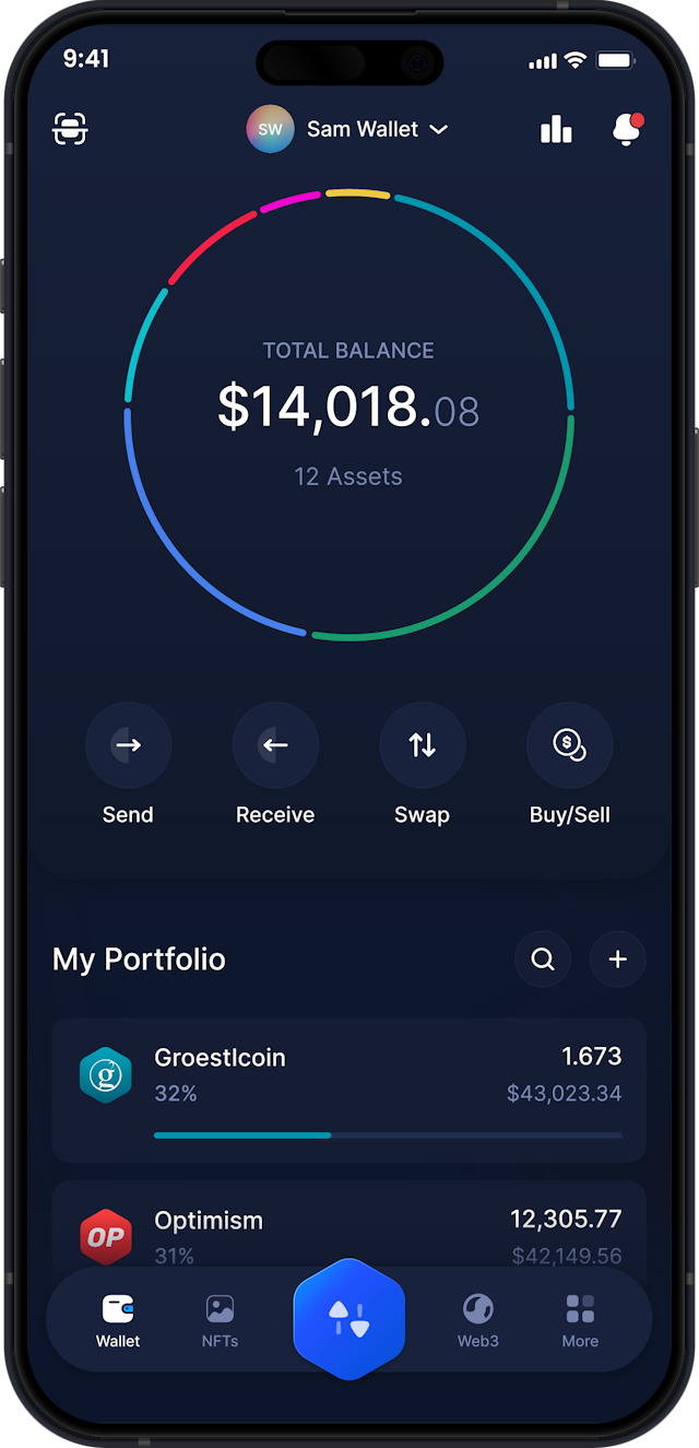 Infinity Mobile Groestlcoin Wallet - GRS Dashboard
