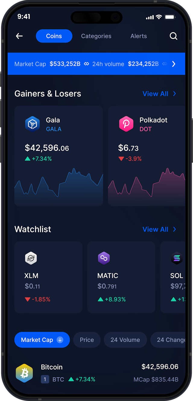 Infinity Mobile Gala Wallet - GALA Market Stats & Tracker