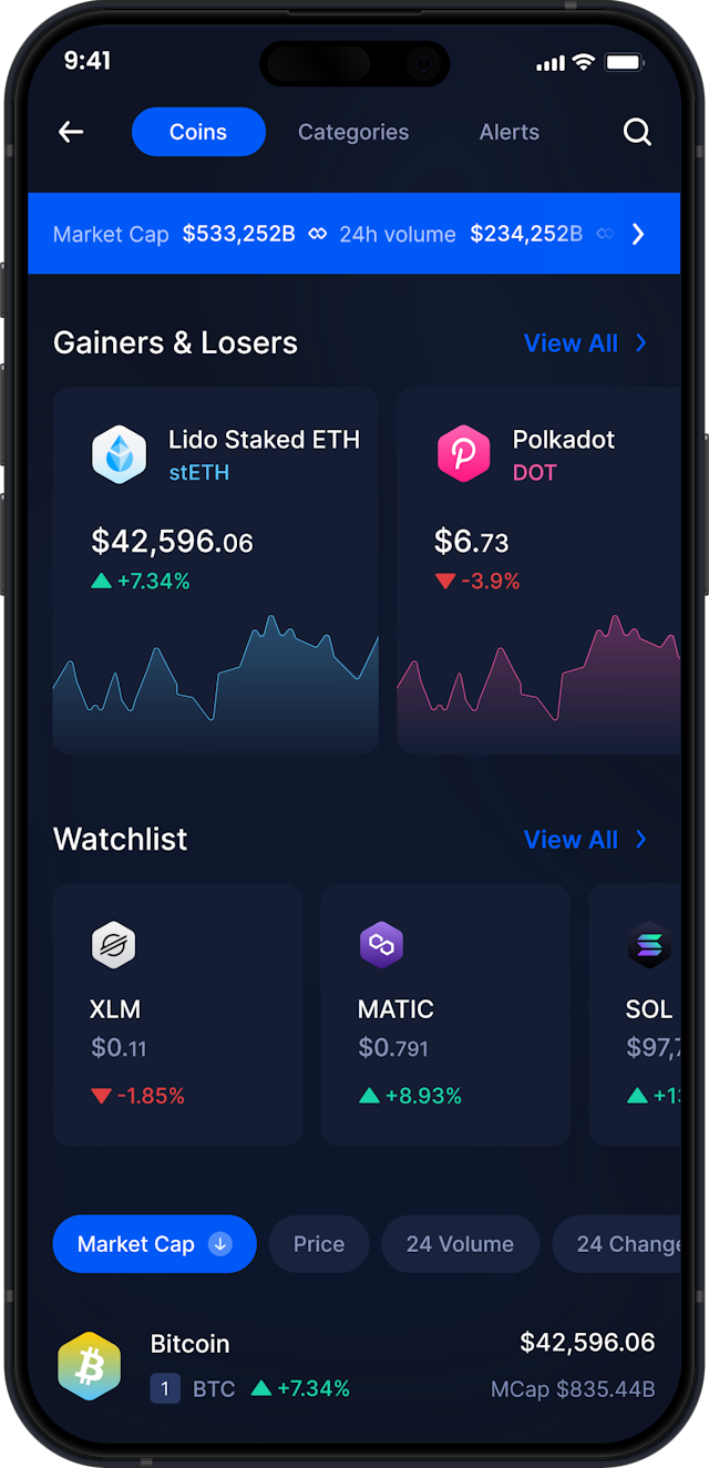 Infinity Mobile Lido Staked ETH Wallet - stETH Market Stats & Tracker