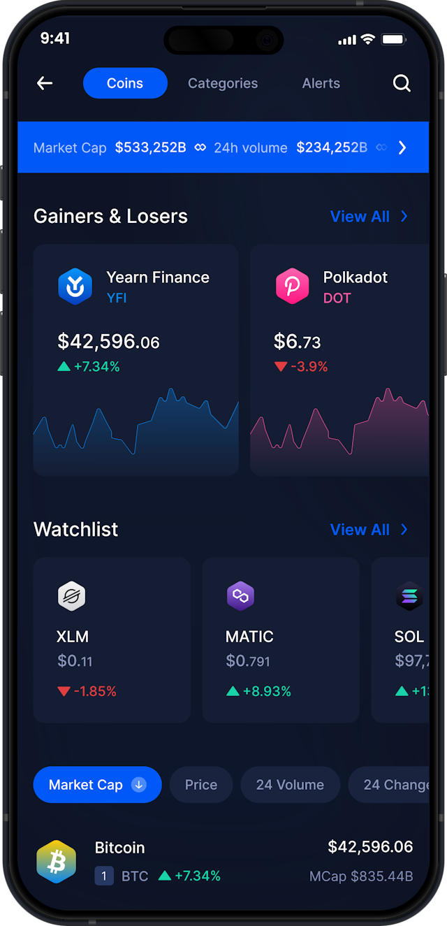 Infinity Mobile Yearn Finance Wallet - YFI Marktdaten & Tracker